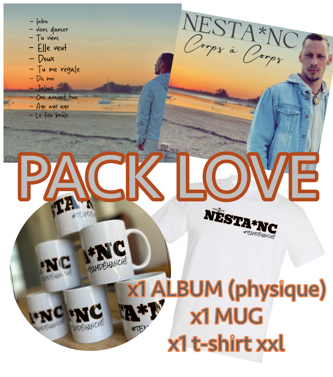 PACK LOVE - Album/Mug/T-shirt XXL